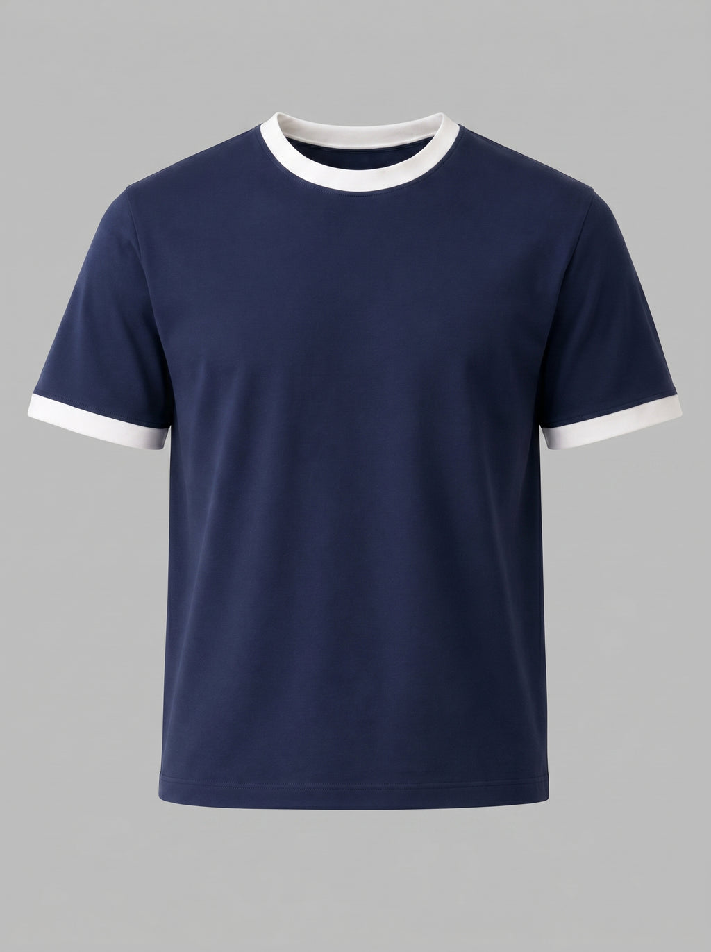 Ringer Tee Navy x White