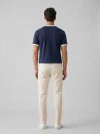 Ringer Tee Navy x White